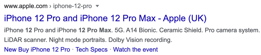 Product Description Google Snippet